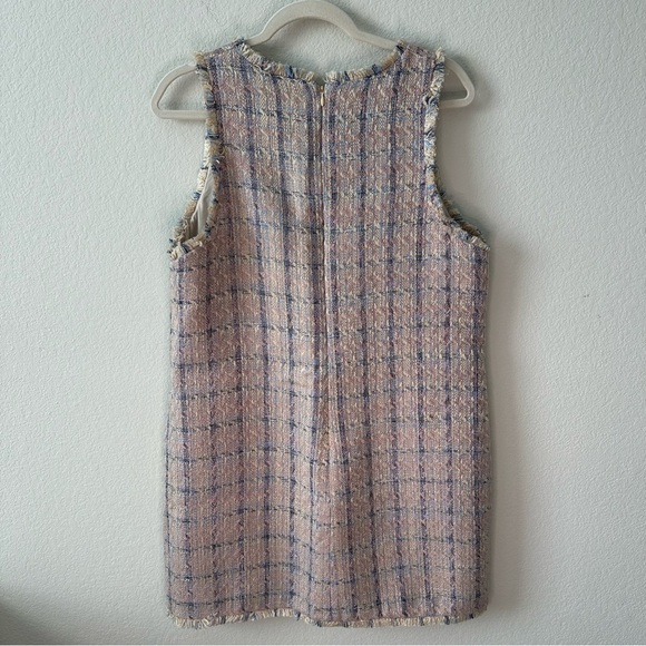 NWT L'Agence Florian Florian Tweed
Shift Mini Dress SZ L - Picture 9 of 9
